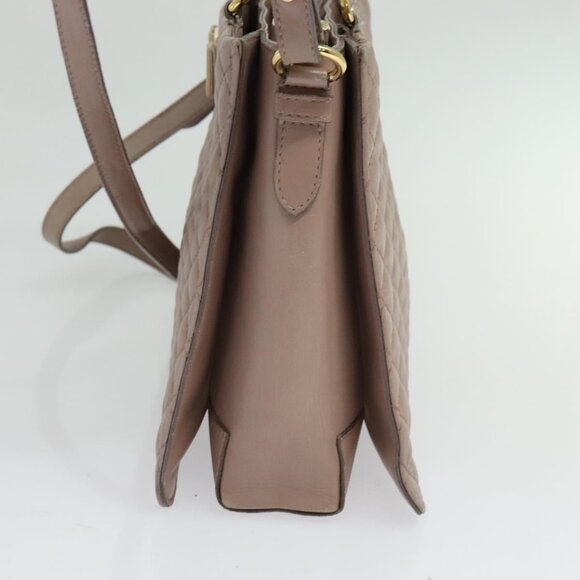 Salvatore Ferragamo Vala Shoulder Bag Leather Pink Gold Auth - Picture 5 of 16